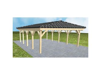 Carport Keitum MD Master inkl. Pfannen und Rinne