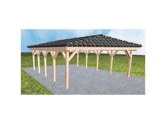 Carport Keitum MD Natur inkl. Pfannen und Rinne Carport Keitum MD Natur inkl. Pfannen und Rinne