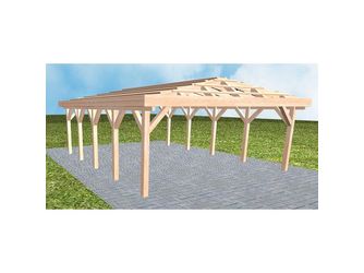 Carport Keitum MO Natur ohne Pfannen, ohne Rinne Carport Keitum MO Natur ohne Pfannen, ohne Rinne