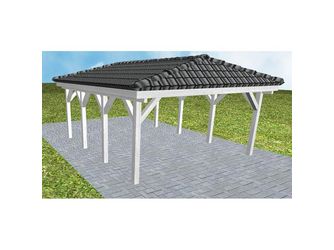 Carport Kiel KD Select inkl. Pfannen und Rinne