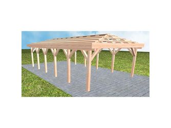 Carport Kiel LO Natur ohne Rinne, ohne Pfannen Carport Kiel LO Natur ohne Rinne, ohne Pfannen