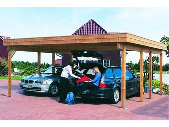 Carport Kompakt 5,49x5,00m KD+ braun Stahl Carport Kompakt 5,49x5,00m KD+ braun Stahl