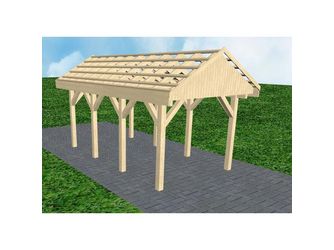 Carport Malchow KO Master Satteldach, ohne Rinne, ohne Pfannen Carport Malchow KO Master Satteldach, ohne Rinne, ohne Pfannen