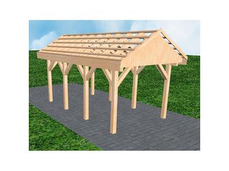 Carport Malchow KO Perfect Satteldach, ohne Rinne, ohne Pfannen Carport Malchow KO Perfect Satteldach, ohne Rinne, ohne Pfannen