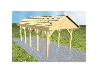 Carport Malchow MO Classic Satteldach, ohne Rinne, ohne Pfannen Carport Malchow MO Classic Satteldach, ohne Rinne, ohne Pfannen