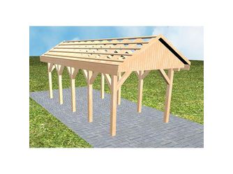 Carport Malchow MO Perfect Satteldach, ohne Rinne, ohne Pfannen Carport Malchow MO Perfect Satteldach, ohne Rinne, ohne Pfannen