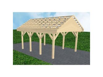 Carport Meldorf KO Master Satteldach, ohne Rinne, ohne Pfannen Carport Meldorf KO Master Satteldach, ohne Rinne, ohne Pfannen