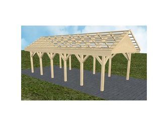 Carport Meldorf LO Master Satteldach, ohne Rinne, ohne Pfannen Carport Meldorf LO Master Satteldach, ohne Rinne, ohne Pfannen