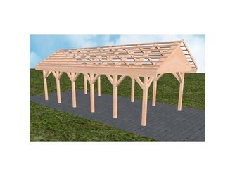 Carport Meldorf LO Natur Satteldach, ohne Rinne, ohne Pfannen Carport Meldorf LO Natur Satteldach, ohne Rinne, ohne Pfannen