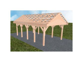 Carport Meldorf MO Natur Satteldach, ohne Rinne, ohne Pfannen Carport Meldorf MO Natur Satteldach, ohne Rinne, ohne Pfannen
