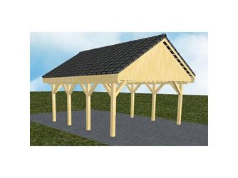 Carport Minden KD Classic Satteldach, inkl. Pfannen und Rinne Carport Minden KD Classic Satteldach, inkl. Pfannen und Rinne