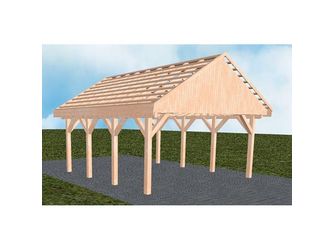 Carport Minden KO Natur Satteldach, ohne Rinne, ohne Pfannen Carport Minden KO Natur Satteldach, ohne Rinne, ohne Pfannen