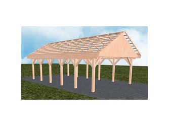 Carport Minden LO Natur Satteldach, ohne Rinne, ohne Pfannen Carport Minden LO Natur Satteldach, ohne Rinne, ohne Pfannen