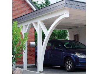 Carport Pfostenbogen 11x11 r=200cm Select-Serie, verstärkter Sattelbalken Carportlänge L, zweiseitig Carport Pfostenbogen 11x11 r=200cm Select-Serie, verstärkter Sattelbalken Carportlänge L, zweiseitig