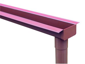 Carport-Regenrinne komplett 3,00m, braun