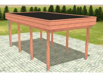 Carport Variant 3x5,5 Douglasie BITU Carport Variant 3x5,5 Douglasie BITU