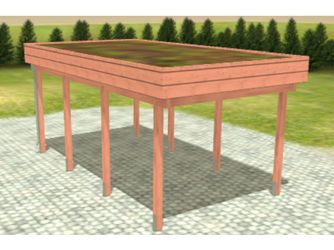 Carport Variant 3x5,5 Douglasie Öko
