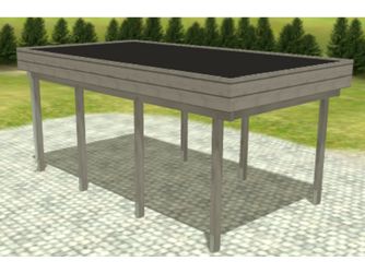 Carport Variant 3x5,5 KDG grau EPDM Carport Variant 3x5,5 KDG grau EPDM