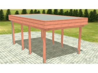 Carport Variant 3x5 Douglasie Alu-GT