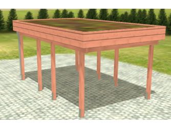 Carport Variant 3x5 Douglasie Öko