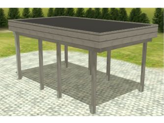 Carport Variant 3 x 5 KDG grau Carport Variant 3 x 5 KDG grau