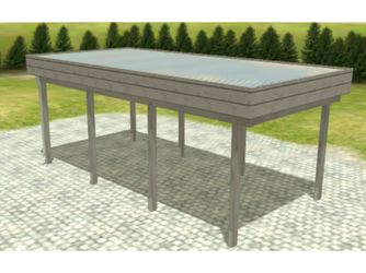Carport Variant 3x6 Alu Leimholz KDG grau Carport Variant 3x6 Alu Leimholz KDG grau