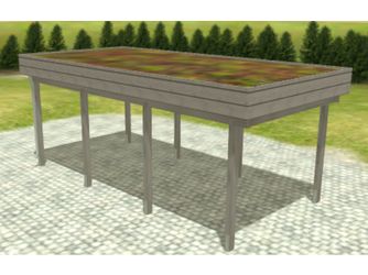 Carport Variant 3x6 Leimholz Öko KDG grau Carport Variant 3x6 Leimholz Öko KDG grau