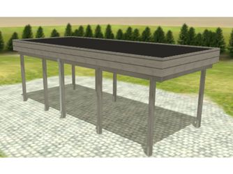 Carport Variant 3x7 Leimholz BITU KDG grau Carport Variant 3x7 Leimholz BITU KDG grau
