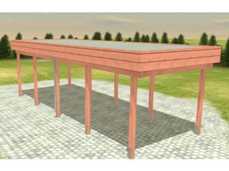 Carport Variant 3x8 Douglasie Alu-GT