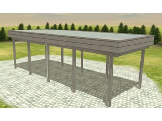 Carport Variant 3x8 KDG grau Alu Carport Variant 3x8 KDG grau Alu