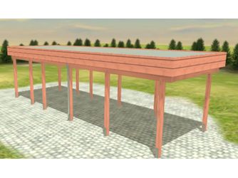 Carport Variant 3x9 Douglasie Alu-GT