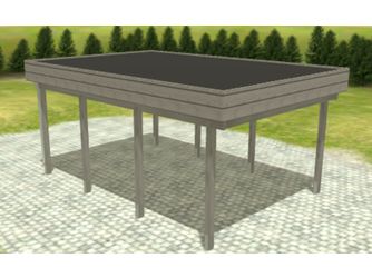 Carport Variant 4x5,5 KDG grau Stahl Carport Variant 4x5,5 KDG grau Stahl