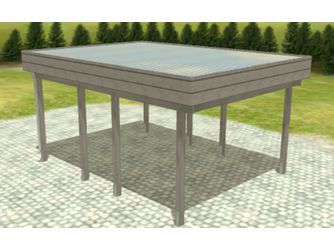 Carport Variant 4x5 KDG grau Alu Carport Variant 4x5 KDG grau Alu