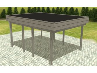Carport Variant 4x5 Leimholz EPDM KDG grau Carport Variant 4x5 Leimholz EPDM KDG grau