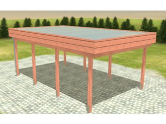 Carport Variant 4x6 Douglasie Alu-GT