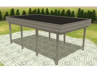 Carport Variant 4x6 KDG grau EPDM Carport Variant 4x6 KDG grau EPDM