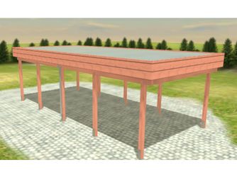 Carport Variant 4x8 Douglasie Alu-GT
