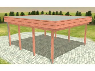Carport Variant 5x5,5 Douglasie Alu-GT