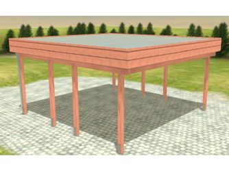 Carport Variant 5x5 Douglasie Alu-GT