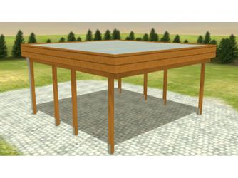 Carport Variant 5 x 5 m KD+ braun GT Carport Variant 5 x 5 m KD+ braun GT
