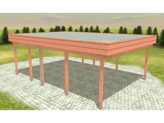 Carport Variant 5x7 Douglasie Alu-GT