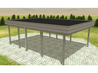 Carport Variant 5x7 KDG grau BITU Carport Variant 5x7 KDG grau BITU