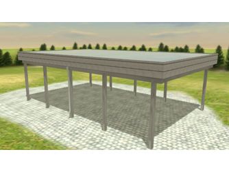 Carport Variant 5x8 Alu Leimholz KDG grau Carport Variant 5x8 Alu Leimholz KDG grau