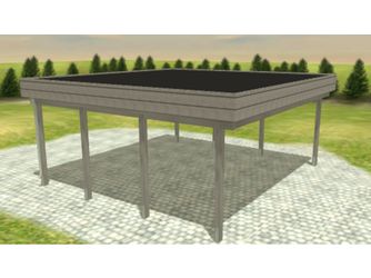 Carport Variant 6x5,5 KDG grau BITU Carport Variant 6x5,5 KDG grau BITU