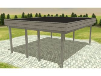 Carport Variant 6x5 Leimholz BITU KDG grau Carport Variant 6x5 Leimholz BITU KDG grau