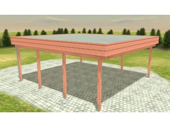 Carport Variant 6x6 Douglasie Alu-GT
