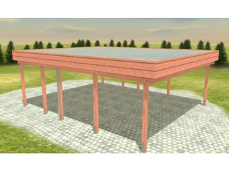 Carport Variant 6x7 Douglasie Alu-GT