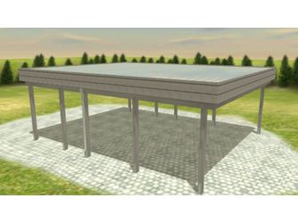 Carport Variant 6x7 KDG grau Alu Carport Variant 6x7 KDG grau Alu