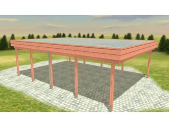 Carport Variant 6x8 Douglasie Alu-GT