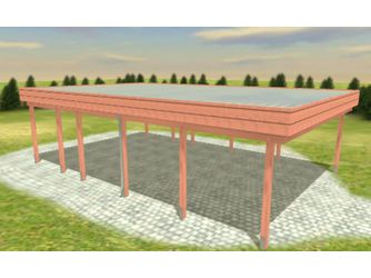 Carport Variant 6x9 Douglasie Alu-GT